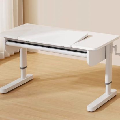 "Adaptable Height Metal Chalk Adjustable Children's Desk with Locker, Compartment, and Ergonomic Design"